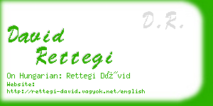 david rettegi business card